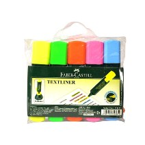 FABER CASTELL TEXT LINER PENS ASSORTED SET OF 5 U